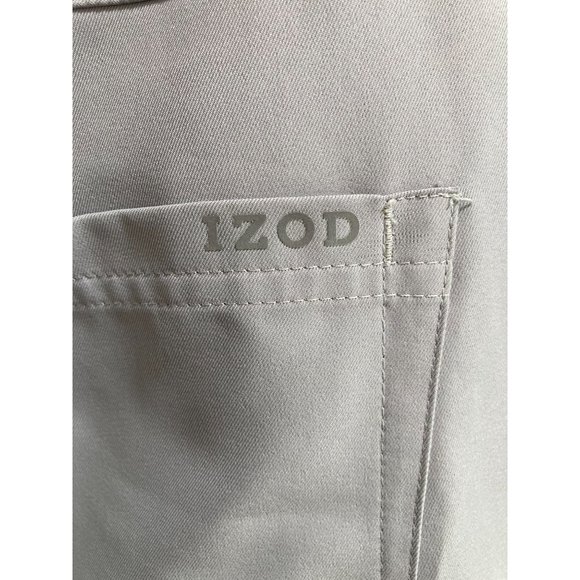 Light Gray Izod Perform X Men's Slim Fit Golf Pants Size 36x32 Lightweight - Picture 3 of 4